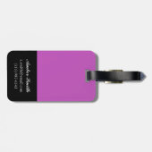 Farbige Kuben Gepäckanhänger (Rückseite horizontal)