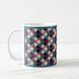 Farbige Kuben Kaffeetasse