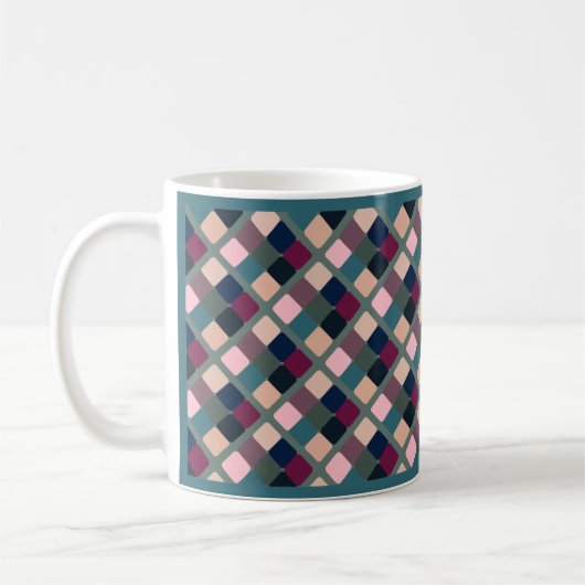 Farbige Kuben Kaffeetasse (Links)