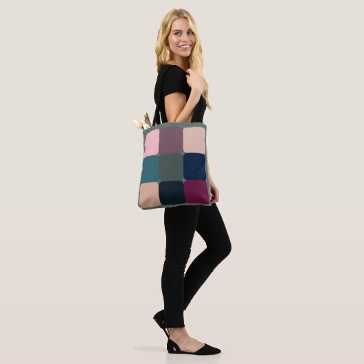 Farbige Kuben Tasche (Am Model)