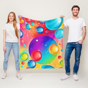 Farbige Kugel-Abstrakte Kunst Fleecedecke