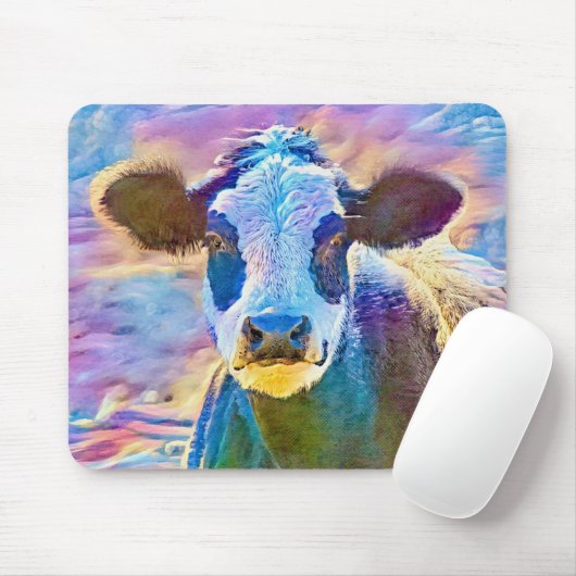 Farbige Kuh Art Hübsch Mouse Pad Mousepad (Mit Mouse)