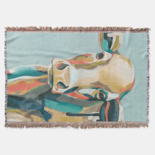 farbige Kuh Decke (Vorderseite)