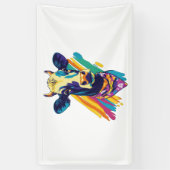 Farbige Kuh, Design der Regenbogenkuh Banner (Vertikal)