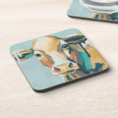 farbige Kuh Getränkeuntersetzer (Linke Seite)