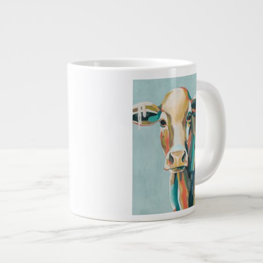 farbige Kuh Jumbo-Tasse (Vorderseite Rechts)