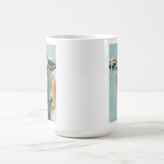 farbige Kuh Kaffeetasse (Mittel)