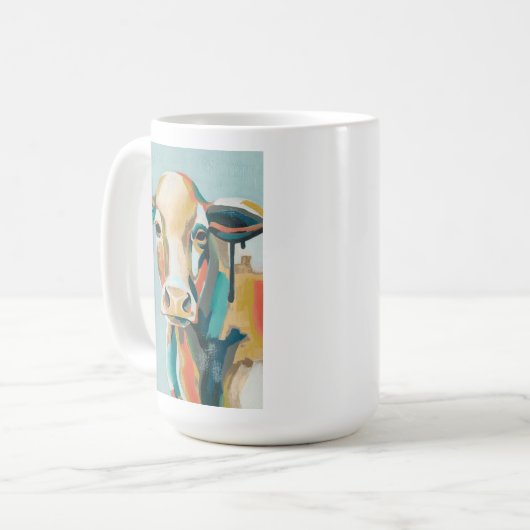 farbige Kuh Kaffeetasse (Vorderseite Links)