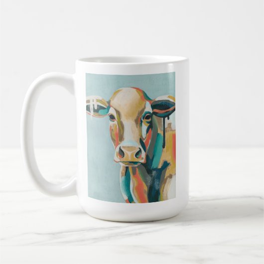 farbige Kuh Kaffeetasse (Links)