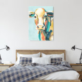 farbige Kuh Leinwanddruck (Insitu (Schlafzimmer))