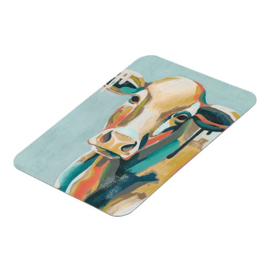 farbige Kuh Magnet (Linke Seite)