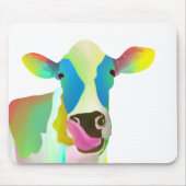 farbige Kuh Mousepad (Vorne)