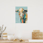 farbige Kuh Poster (Küche)