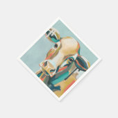 farbige Kuh Serviette (Ecke)