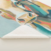 farbige Kuh Sherpadecke (3/4)