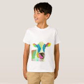 farbige Kuh T-Shirt (Vorne ganz)