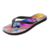 Farbige Kunst Badesandalen (Schrägansicht)
