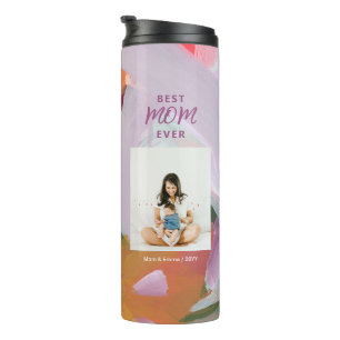 Farbige Kunst Beste Mutter Muttertag Foto-Geschenk Thermosbecher