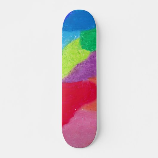 Farbige Kunstdrucke Skateboard (Vorne)