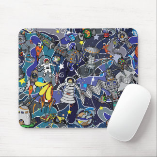 Farbige Kunstfiguren Mauspad Kreatives Design
