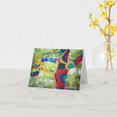 Farbige Kunsthandwerkskarte Karte (Gelbe Blume)