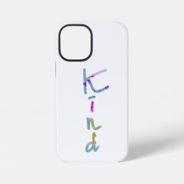 Farbige künstlerische KIND-Typografie Inspirierend iPhone 12 Mini Hülle