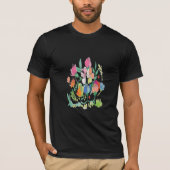 Farbige künstliche Blume T-Shirt (Vorderseite)