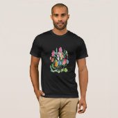 Farbige künstliche Blume T-Shirt (Vorne ganz)