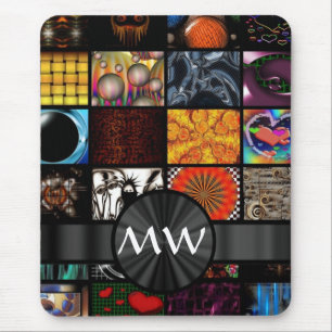Farbige Kunstsammlung abstrakt Mousepad