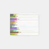 Farbige Kunststift-Post es zurück in die Schule Cu Post-it Klebezettel (Vorderseite)