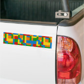 farbige Kunststoffblöcke Autoaufkleber (Auf Lkw)