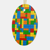 farbige Kunststoffblöcke Keramikornament (Links)