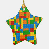 farbige Kunststoffblöcke Keramikornament (Links)