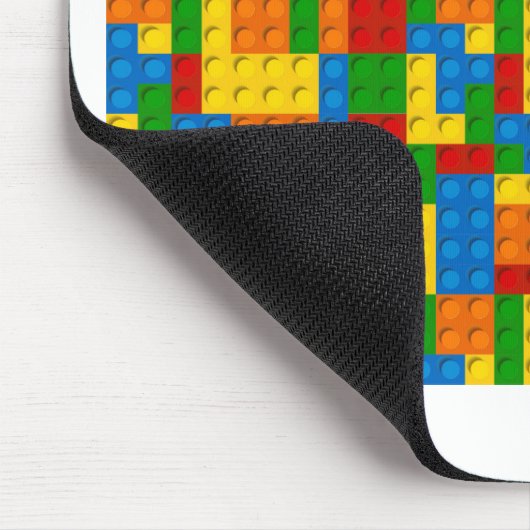 farbige Kunststoffblöcke Mousepad (Ecke)