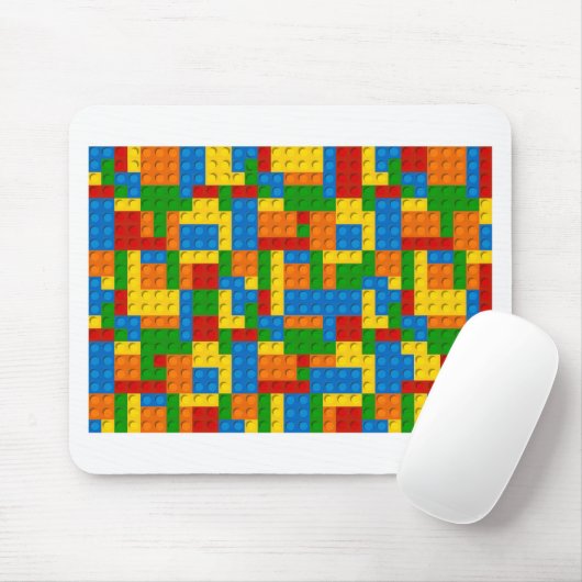 farbige Kunststoffblöcke Mousepad (Mit Mouse)