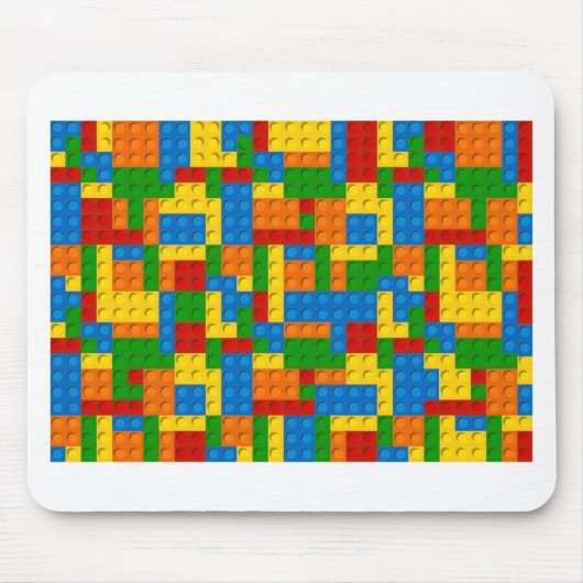 farbige Kunststoffblöcke Mousepad (Vorne)