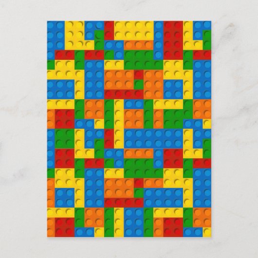 farbige Kunststoffblöcke Postkarte (Vorderseite)