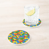 farbige Kunststoffblöcke Untersetzer (Seite)