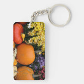 Farbige Kürbisschmuck Schlüsselanhänger (Rückseite)