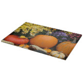 Farbige Kürbisschmuck Schneidebrett (Ecke)