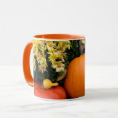 Farbige Kürbisschmuck Tasse (Vorderseite Links)