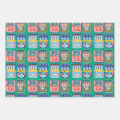 Farbige Küsten-Sardine  Geschenkpapier Set (Vorderseite)
