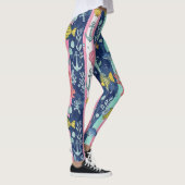 Farbige Küstenmeer-Lebensmuster (2) Leggings (Rechts)