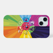 Farbige Kwamis iPhone 15 Hülle (Rückseite (Horizontal))