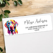 Farbige Labrador Retriever Rücksendeadresse