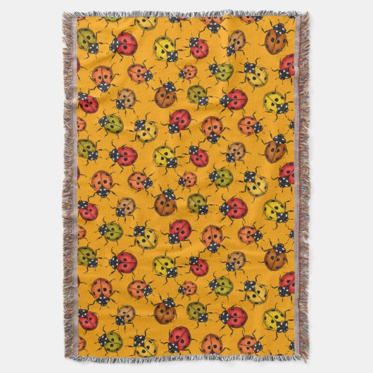 Farbige Ladybugs Decke (Vorderseite Vertikal)