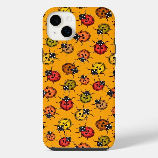 Farbige Ladybugs iPhone Hülle (Rückseite)