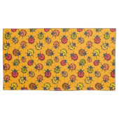 Farbige Ladybugs Kissenbezug (Vorderseite-Links)