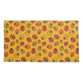 Farbige Ladybugs Kissenbezug (Rückseite-Links)