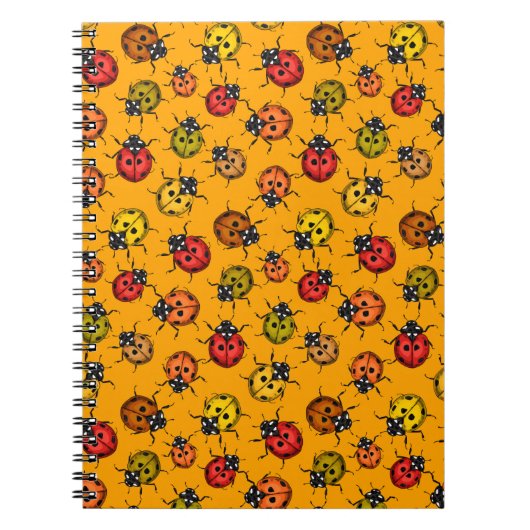 Farbige Ladybugs Notizblock (Vorderseite)